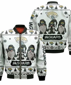 Christmas Gnomes Jacksonville Jaguars Ugly Sweatshirt Christmas 3D Bomber Jacket Model 1282