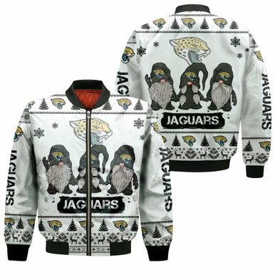 Christmas Gnomes Jacksonville Jaguars Ugly Sweatshirt Christmas 3D Bomber Jacket Model 1282