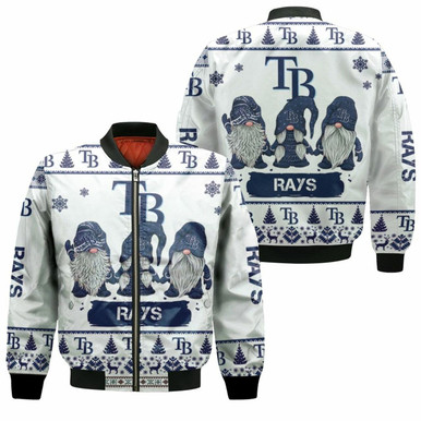 Christmas Gnomes Tampa Bay Rays Ugly Sweatshirt Christmas 3D Bomber Jacket Model 1366