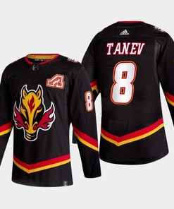 Christopher Tanev 8 Calgary Flames Alternate Black Jersey 2022-23