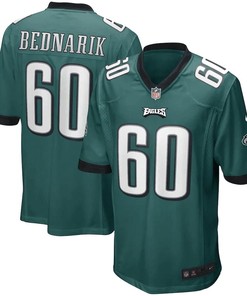 Chuck Bednarik 60 Philadelphia Eagles Game Retired Player Jersey - Midnight Green