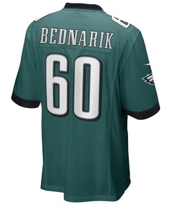 Chuck Bednarik 60 Philadelphia Eagles Game Retired Player Jersey - Midnight Green