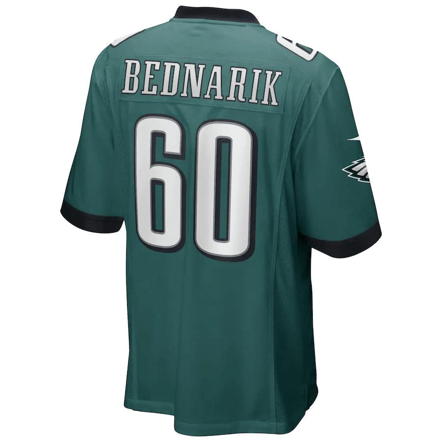 Chuck Bednarik 60 Philadelphia Eagles Game Retired Player Jersey - Midnight Green