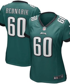 Chuck Bednarik 60 Philadelphia Eagles Women's Game Retired Player Jersey - Midnight Green
