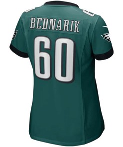 Chuck Bednarik 60 Philadelphia Eagles Women's Game Retired Player Jersey - Midnight Green
