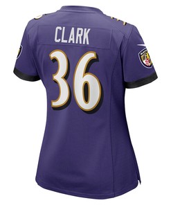 Chuck Clark 36 Baltimore Ravens Women's Game Jersey - Purple