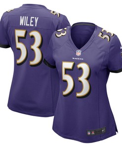 Chuck Wiley Baltimore Ravens Womens Player Game Jersey - Purple Nfl