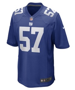 Chuck Wiley New York Giants Game Player Jersey - Royal