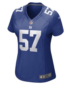 Chuck Wiley New York Giants Women's Game Player Jersey - Royal