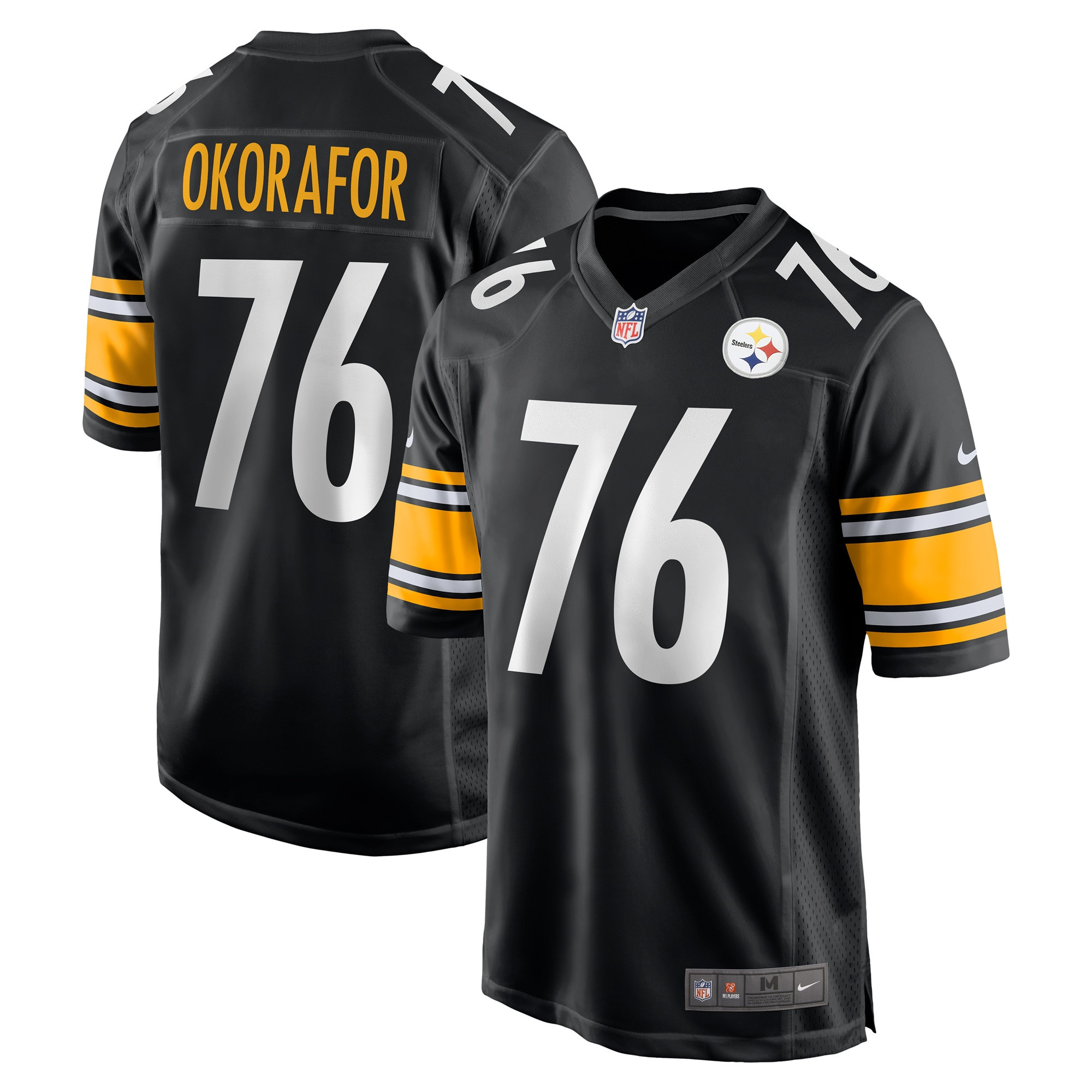 Chukwuma Okorafor Pittsburgh Steelers Game Jersey - Black Nfl
