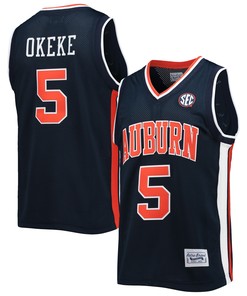 Chuma Okeke Auburn Tigers Original Retro Brand Alumni Commemorative Replica Basketball Jersey - Navy Ncaa