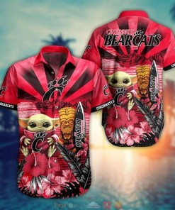 Cincinnati Bearcats Baby Yoda NCAA Hawaiian Shirt