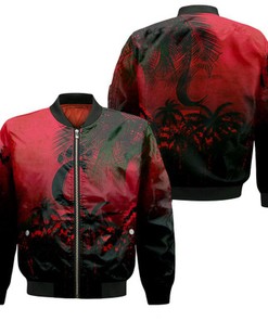 Cincinnati Bearcats Bomber Jacket Coconut Tree Tropical Grunge - NCAA