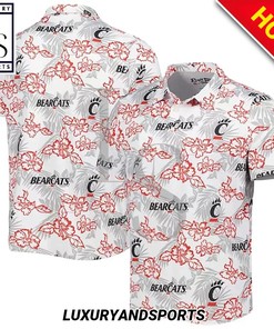 Cincinnati Bearcats Floral Custom Polo Shirt