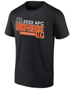 Cincinnati Bengals 2022 AFC Conference Champions Divide & Conquer T-Shirt - Black