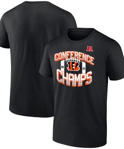 Cincinnati Bengals 2022 AFC Conference Champions Icon Bold T-shirt - Black