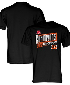 Cincinnati Bengals 2022 AFC Conference Champions Kick T-Shirt - Black
