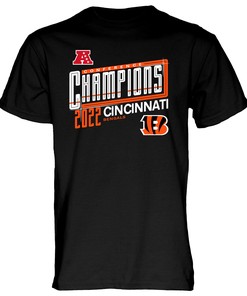 Cincinnati Bengals 2022 AFC Conference Champions Kick T-Shirt - Black