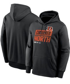 Cincinnati Bengals 2022 AFC North Division Champions Locker Room Trophy Collection Pullover Hoodie - Black
