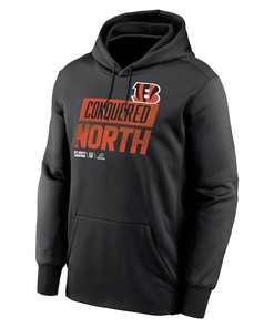 Cincinnati Bengals 2022 AFC North Division Champions Locker Room Trophy Collection Pullover Hoodie - Black