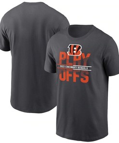 Cincinnati Bengals 2022 Playoffs Iconic T-Shirt - Anthracite
