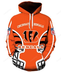 Cincinnati Bengals 3D Hoodie Zip Hoodie 02