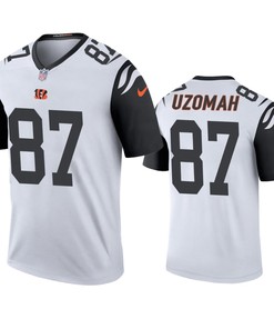 Cincinnati Bengals #87 C.j. Uzomah White Color Rush Legend Jersey - Mens