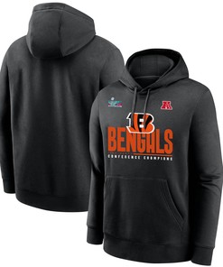 Cincinnati Bengals AFC Conference Champions Black Pullover Hoodie
