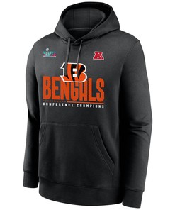 Cincinnati Bengals AFC Conference Champions Black Pullover Hoodie