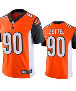 Cincinnati Bengals Anthony Zettel Orange Vapor Limited Jersey