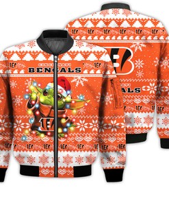 Cincinnati Bengals Baby Yoda Star Wars Sports Football American Ugly Christmas Gifts Unisex 3D Bomber Jacket
