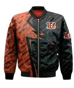 Cincinnati Bengals Bomber Abstract Pattern Sport- NFL