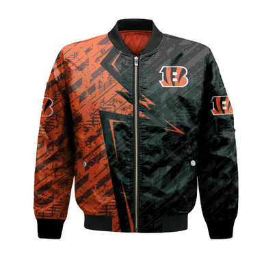 Cincinnati Bengals Bomber Abstract Pattern Sport- NFL