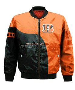 Cincinnati Bengals Bomber Curve Style Custom- NFL