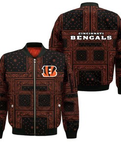 Cincinnati Bengals Bomber Jacket 07 Sport Design