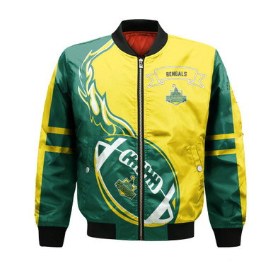 Cincinnati Bengals Bomber Jacket Flame Ball - NFL