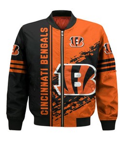 Cincinnati Bengals Bomber Jacket Quarter Style - NFL
