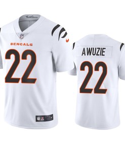 Cincinnati Bengals Chidobe Awuzie 22 White Vapor Limited Jersey