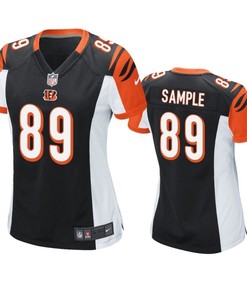 Cincinnati Bengals Drew Sample 2019 Nfl Draft Black Game Womens Jersey