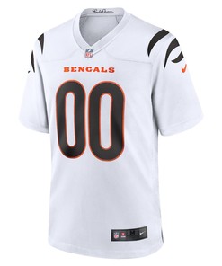 Cincinnati Bengals Game Custom 00 Jersey - White