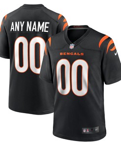 Cincinnati Bengals Game Custom Jersey - Black Custom Jerseys Nfl