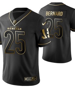 Cincinnati Bengals Giovani Bernard 25 2021 Nfl Golden Brandedition Black Jersey Gift For Bengals Fans