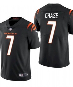 Cincinnati Bengals Jamarr Chase #7 2021 Draft Nfl Black Jersey For Fans