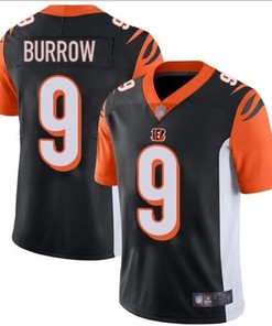 Cincinnati Bengals Joe Burrow #9 Nfl 2020 Black Jersey