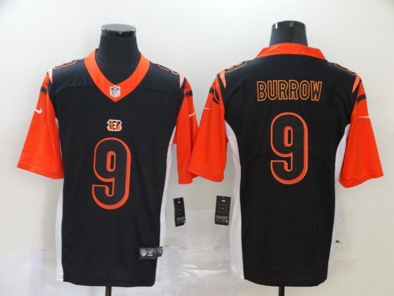 Cincinnati Bengals Joe Burrow #9 Nfl 2020 Black Jersey Jersey