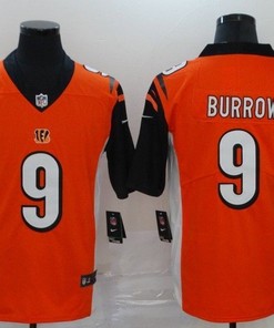 Cincinnati Bengals Joe Burrow #9 Nfl 2020 Orange Jersey Jersey