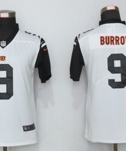 Cincinnati Bengals Joe Burrow #9 Nfl 2020 White Jersey