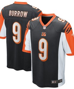 Cincinnati Bengals Joe Burrow Black 2020 Nfl Draft First Round Pick Game Jersey