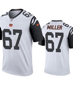 Cincinnati Bengals John Miller White Color Rush Legend Jersey
