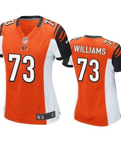 Cincinnati Bengals Jonah Williams 2019 Nfl Draft Orange Game Womens Jersey